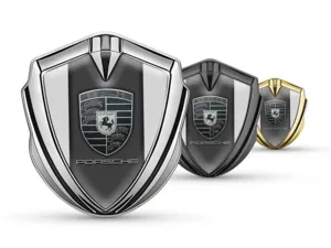 Porsche Badge Auto Disegno Max Robusto Metallo Auto